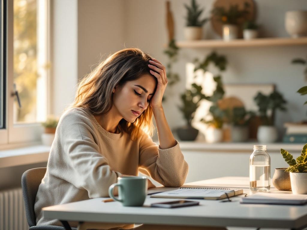 High blood sugar symptoms - exhausted woman recognizing signs