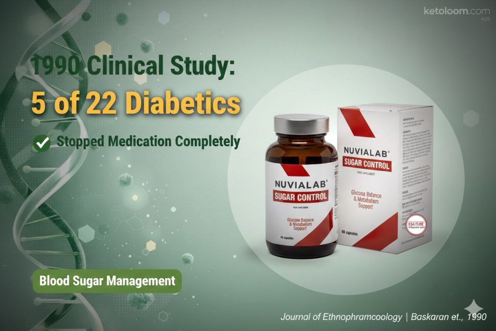 Gymnema blood sugar supplement 1990 study results: 5/22 diabetics discontinued medication with GS4 PLUS