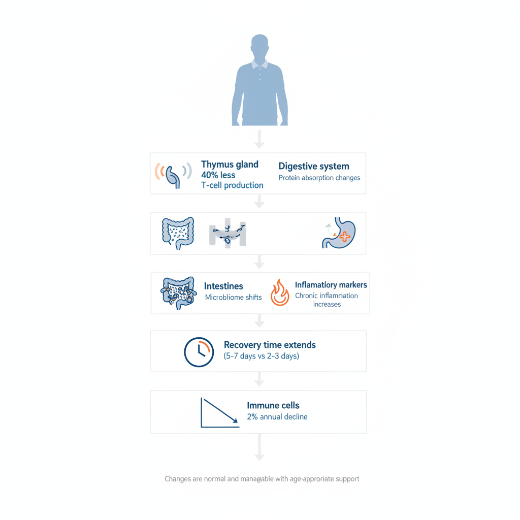 immunity after 50 biological changes infographic