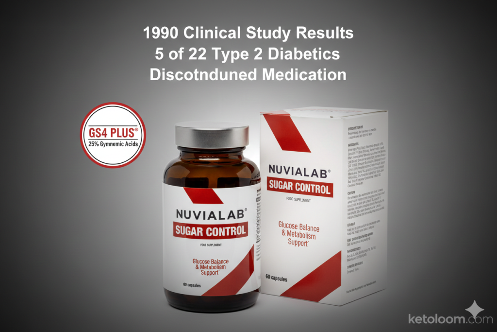 NuviaLab Sugar Control with GS4 PLUS Gymnema extract