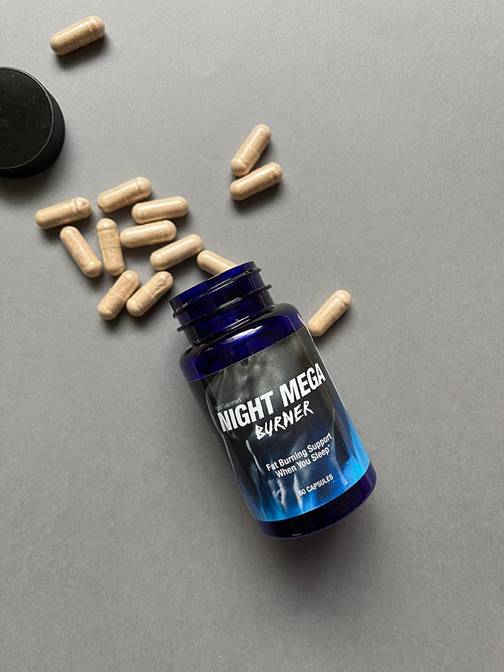 Night Mega Burner supplement bottle - detailed product review analysis