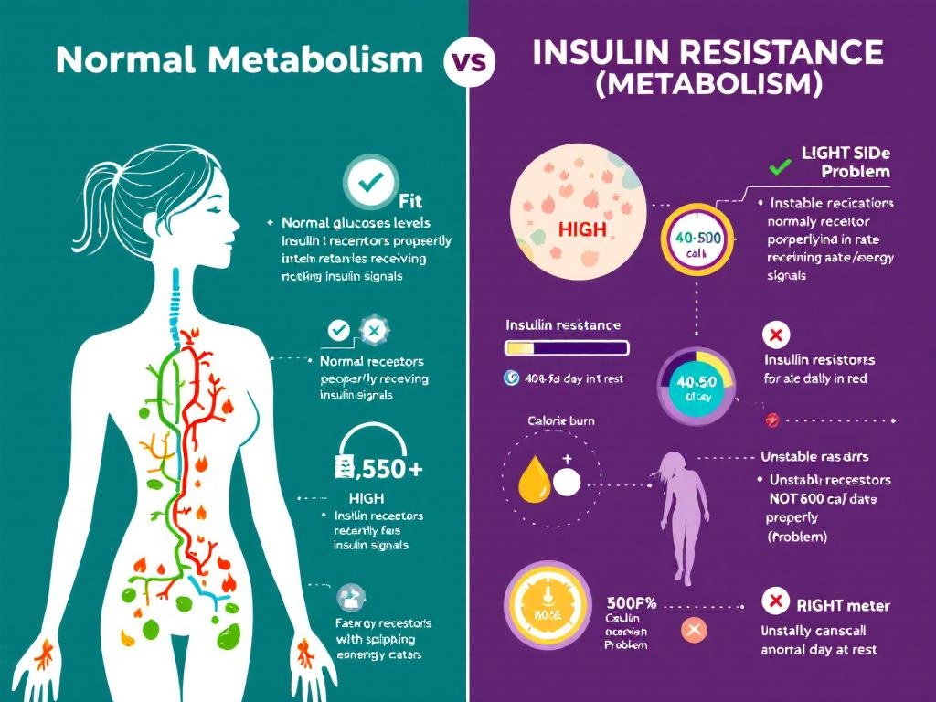 How insulin resistance slows metabolism and prevents weight loss in women over 40
