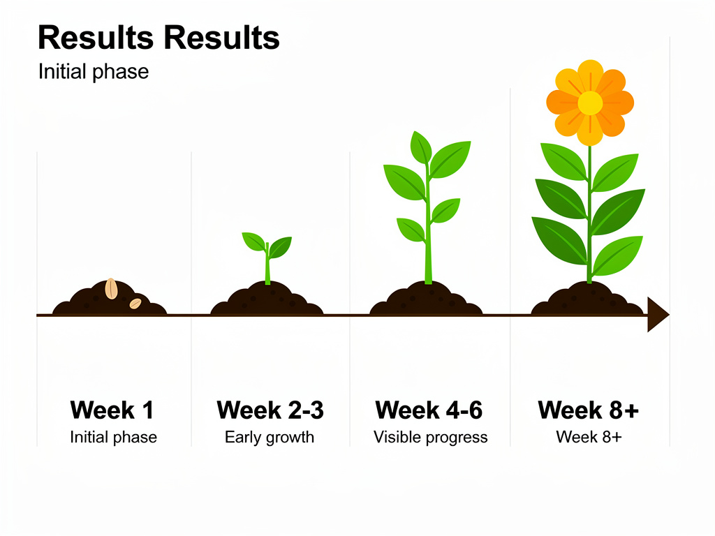 Realistic supplement results timeline week by week for women over 40
