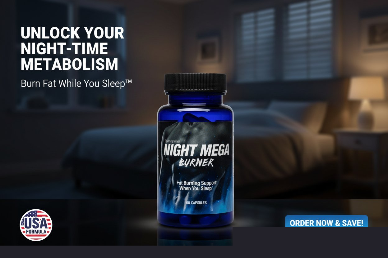 Night Mega Burner bottle lifestyle shot